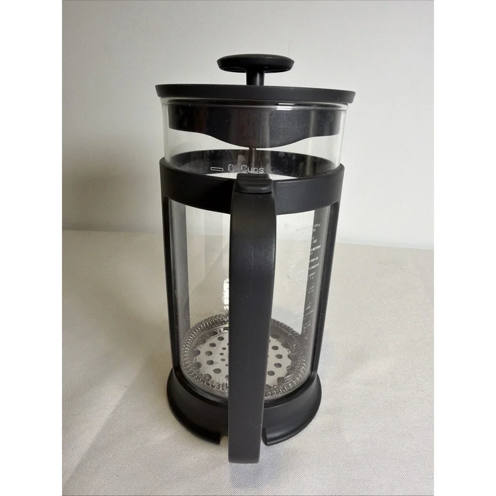 Bialetti Preziosa French Press Glass Coffee Maker 8 Cup